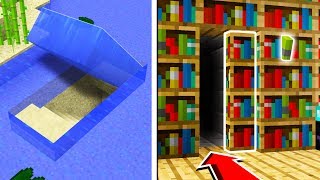 TOP 5 SECRET BASES You Can Make in Minecraft TUTORIAL [upl. by Haiasi]