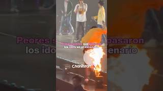 Peores sustos que pasaron los idols en conciertos kpop fyp bts blackpink twice viralvideo ive [upl. by Tabib]