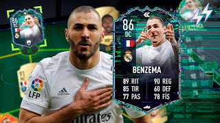 ROTÍSIMOOOO BENZEMA 86 FLASHBACK REVIEW FIFA 22 ULTIMATE TEAM [upl. by Nnylyahs]