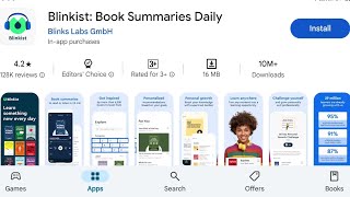 How To Install Blinkist Book Summaries Daily Apps  How To Download Blinkist Book Summaries Daily [upl. by Agueda60]