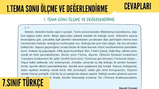 1 TEMA SONU ÖLÇME VE DEĞERLENDİRME Cevapları  7Sınıf Türkçe Ders Kitabı Sayfa 38 39 40 [upl. by Briant]