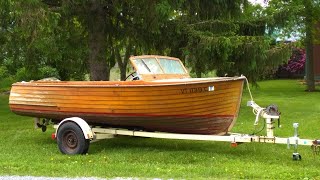 1940 Lyman 16 Yacht Tender Engine Test 5 20 2020 Snake Mountain Boatworks LLC [upl. by Kennith154]