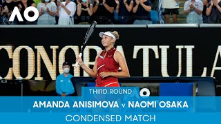 Amanda Anisimova v Naomi Osaka Condensed Match 3R  Australian Open 2022 [upl. by Leik]