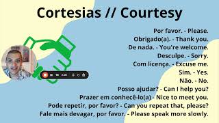 Class 2  Courtesies  Portuguese Course A1A2 [upl. by Dasa571]