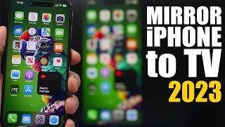 How To Screen Mirror amp Share iPhone to Any Smart TV  2023 [upl. by Ahen936]