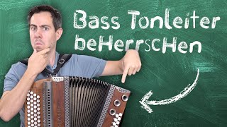 Wie spielt man auf der Steirischen Harmonika die Tonleiter mit dem Bass mit Übung [upl. by Nyrok]