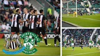 JOELINTONS FIRST GOAL NEWCASTLE VS HIBERNIAN 31 [upl. by Rexana]