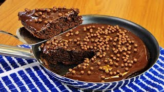 BOLO DE CHOCOLATE NA FRIGIDEIRA PRONTO EM MENOS DE 10 MINUTOS FÁCIL E RÁPIDO [upl. by Ahsimal]