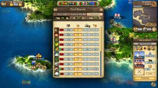 Port Royale 3 Pirates amp Merchants Video Tutorial No 2  Ships Convoys and Battles [upl. by Swetiana]