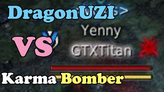 BDO  DragonUZI VS Karma Bomber He fed himself to mobs [upl. by Einwahs]