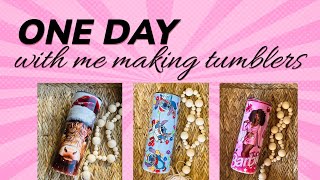 Come along a day with me making tumblers [upl. by Ykcub]