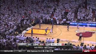 2012 NBA Finals Game 5 Miami Heat vs OKC Thunder Final Minutes [upl. by Libre223]