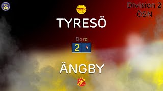 Omgång 4 Tyresö BTK B  Ängby SK C1 Bord 2 [upl. by Lemhaj]