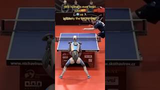 Ai robots taking over ping pong 👀 shorts [upl. by Kaenel23]