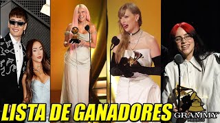 Lista Completa de GANADORES de los GRAMMYS 2024  Ganadores GRAMMYS 2024 [upl. by Whitson411]