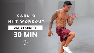 30 Minute Full Body CardioHIIT Workout No Equipment [upl. by Akiret]