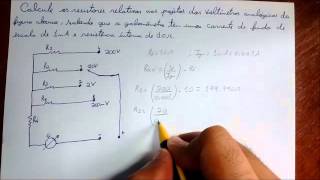 Medidas Eletricas  Voltímetro  Exercício Resolvido 1 [upl. by Laure]