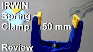 IRWIN QUICKGRIP Spring Clamp 50 mm 2inch Review [upl. by Asiilanna759]