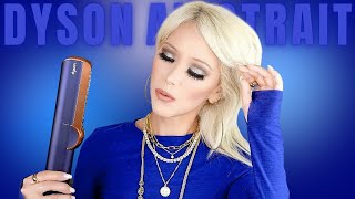 Dyson Airstrait Hair Straightener Review amp Tutorial  NEW STYLER  BEST HAIR TOOL for Damaged Hair 😲 [upl. by Marv]