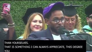 Kendrick Lamar Speaks At 2024 Compton College Commencement Ceremony [upl. by Aeriel]