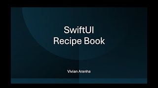 Learn SwiftUI through Projects Recipe Book App [upl. by Ornstead516]