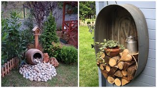 Amazing garden decor from old furniture and things 50 example for inspiration [upl. by Anertak347]