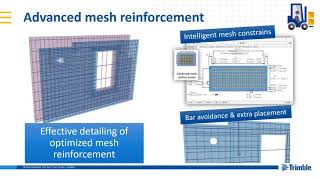 Advanced Mesh Reinforcement  Extension Tekla Structures 2019i [upl. by Kiefer460]