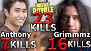 Anthony Kongphan amp Grimmmz 23 Kills Duo Game 9 Fortnite Highlights [upl. by Lerad]