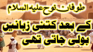 Hazrat Nooh As Story in Urdu  toofan e nioh k bad konsi zubane ti [upl. by Anital]