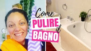 MOTIVATIONAL CLEANING COME PULIRE A FONDO IL BAGNO  COME PULIRE IL BOX DOCCIA DA CALCARE E MUFFA [upl. by Allerim]