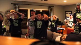 Super Bowl XLIX Seahawks Fans Reaction [upl. by Adiaj]