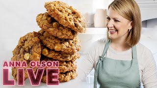 How to Make the Chewiest Oatmeal Cookies  LIVESTREAM w Anna Olson [upl. by Neyuq716]