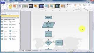 Hướng dẫn vẽ lưu đồ bằng Microsoft Visio 2010 [upl. by Muiram]