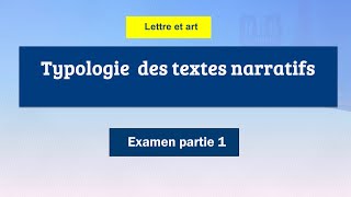 Typologie textes narratifs s1 lettre et art [upl. by Latoye]