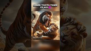 SABER TOOTH TIGER VS ALL COMPARISON☠️🥶 viral comparison trending shorts [upl. by Ziana627]