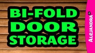 Organizing with a Bifold Closet Door amp Adding Storage [upl. by Efren]