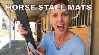 Horse Stall Mats For home gym and barn How to cut horse stall mats [upl. by Swiercz]