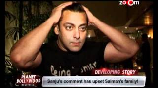 Sanjay Dutts comment has upset Salman Khans family [upl. by Nannerb]