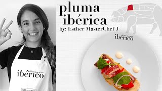 Tosta de Pluma Ibérica con salsa de boletus y toques especiales  Esther Masterchef Junior 5 [upl. by Reckford396]