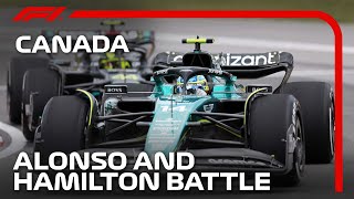 Alonso and Hamiltons Mighty Battle  2023 Canadian Grand Prix [upl. by Wardieu123]