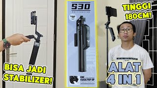 Review TNW S30 Tripod Tongsis Dengan 4 Kaki  Tripod Murah Multifungsi amp BERKUALITAS [upl. by Barbra]