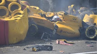 F1 Belgian GP All Crashes 20072023 [upl. by Tomchay]