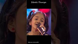 සුපරි ගායනය🎙️  Siheli Thurya 💙 සැනසුම් සුසුමන්🍃 Sanasum Susuman  Little Titans  Super 7 [upl. by Nocam419]