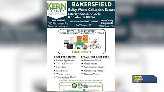 Dump dropoff County to host bulky waste collection events in Bakersfield [upl. by Kappenne]