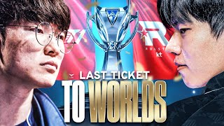 THE LAST WORLDS SPOT ON THE LINE  T1 VS KT  LCK SUMMER REGIONAL QUALIFIER 2024  CAEDREL [upl. by Yenot99]