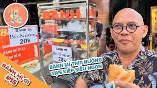 BÁNH MÌ ƠI 15 Xe bánh mì thịt nướng very ngon đường Vạn Kiếp mà bán ngày có mấy chục ổ [upl. by Frame509]