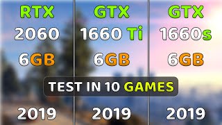 RTX 2060 vs GTX 1660 Ti vs GTX 1660 Super  2019 GPUs In The Battle🔥 [upl. by Haeel]