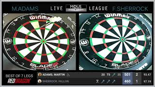 Martin Adams vs Fallon Sherrock  Modus Icons of Darts Phase Two Week 1 Day 1 [upl. by Eleazar831]