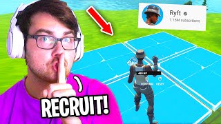 I signed the FASTEST EDITOR to my Fortnite Team Ryft [upl. by Bowerman]