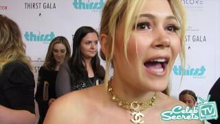 Kelli Berglund Gushes Over Jacket Obsession  Thirst Gala 2016 [upl. by Ivar]